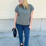 Timeless Olive Top - The Pink Pineapple 850