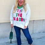 'Tis the Season Crewneck in Cream - The Pink Pineapple 850