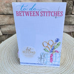 To Do Between Stitches Needlepoint Bag Large Notepad - The Pink Pineapple 850
