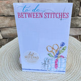 To Do Between Stitches Needlepoint Bag Large Notepad - The Pink Pineapple 850