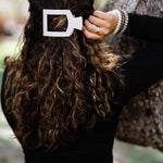 Toasted Large Flat Square Hair Clip - The Pink Pineapple 850