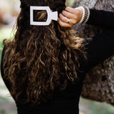 Toasted Large Flat Square Hair Clip - The Pink Pineapple 850