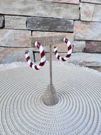Tomahawk Twist Hoop Earrings - The Pink Pineapple 850