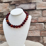 Tortoise Glow Statement Beaded Necklace - The Pink Pineapple 850