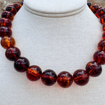 Tortoise Glow Statement Beaded Necklace - The Pink Pineapple 850