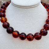 Tortoise Glow Statement Beaded Necklace - The Pink Pineapple 850
