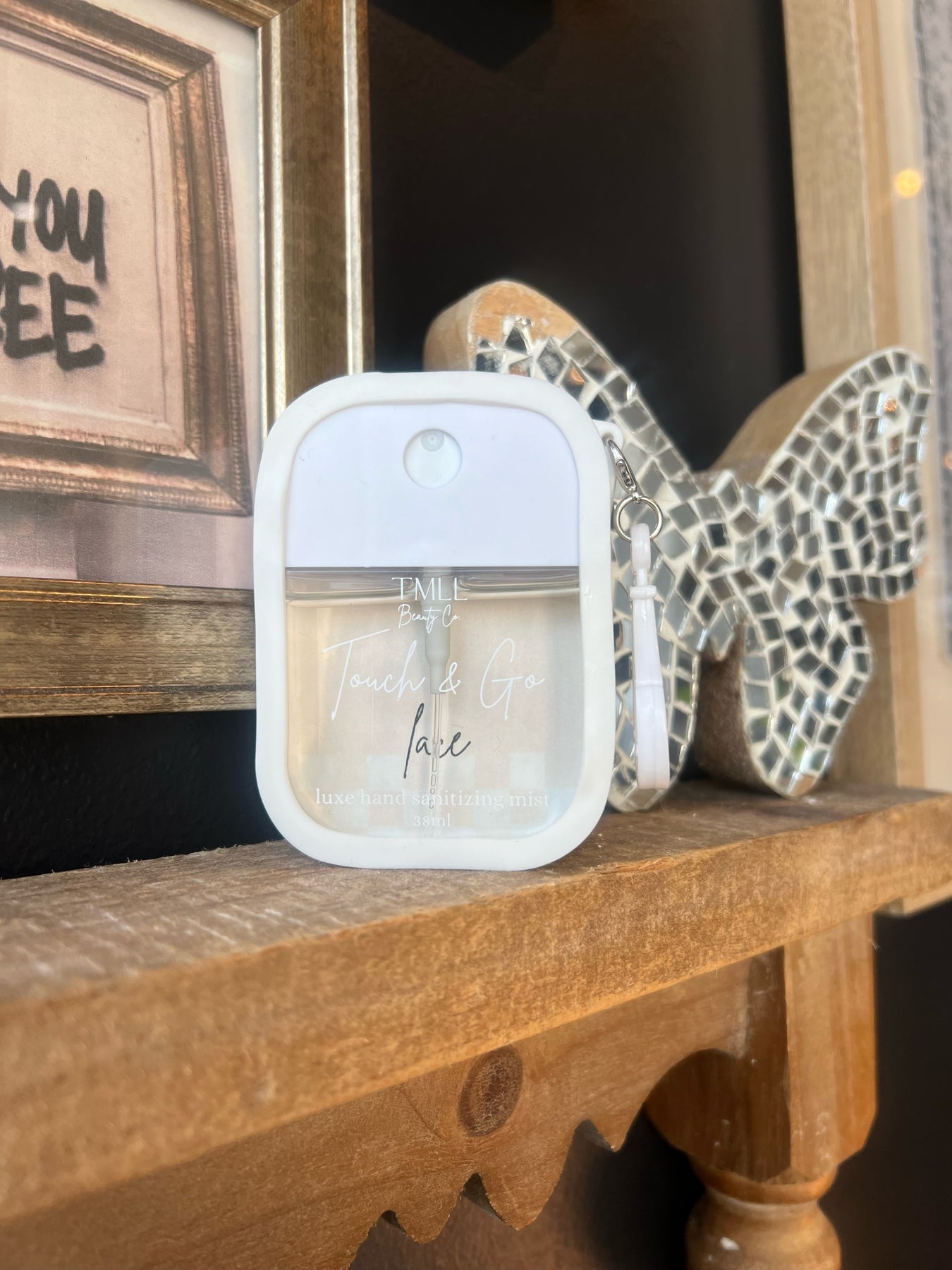 Touch & Go Luxe Hand Sanitizer Mist - Lace - The Pink Pineapple 850