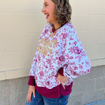 Traditions & Triumph Toile Sweatshirt - The Pink Pineapple 850
