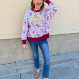 Traditions & Triumph Toile Sweatshirt - The Pink Pineapple 850