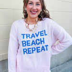 Travel Beach Repeat Sweater - The Pink Pineapple 850