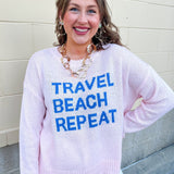 Travel Beach Repeat Sweater - The Pink Pineapple 850