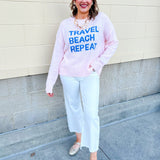Travel Beach Repeat Sweater - The Pink Pineapple 850