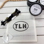 Travel Code Needlepoint Kit - TLH in Black - The Pink Pineapple 850