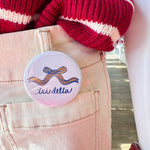Tri Delta Bow Button Pin - The Pink Pineapple 850