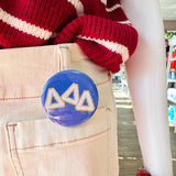 Tri Delta Glitter Letters Button Pin - The Pink Pineapple 850