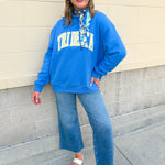 Tri Delta Mock Neck Sweatshirt - The Pink Pineapple 850
