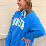 Tri Delta Mock Neck Sweatshirt - The Pink Pineapple 850