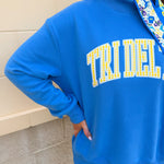 Tri Delta Mock Neck Sweatshirt - The Pink Pineapple 850