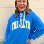 Tri Delta Mock Neck Sweatshirt - The Pink Pineapple 850