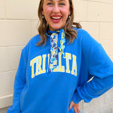 Tri Delta Mock Neck Sweatshirt - The Pink Pineapple 850