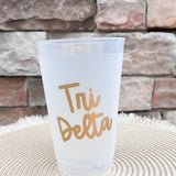 Tri Delta Stay Golden Stadium Cup - The Pink Pineapple 850