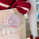 Tri Delta Western Boots Button Pin - The Pink Pineapple 850