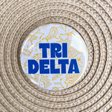 Tri Delta Yellow Floral Button Pin - The Pink Pineapple 850