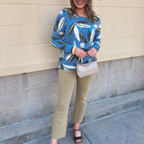 [TRIBAL] Blue Haven Knit Top - The Pink Pineapple 850