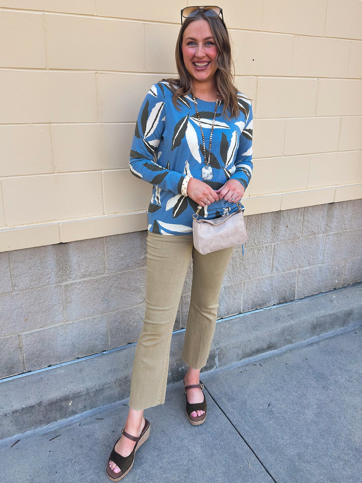 [TRIBAL] Blue Haven Knit Top - The Pink Pineapple 850