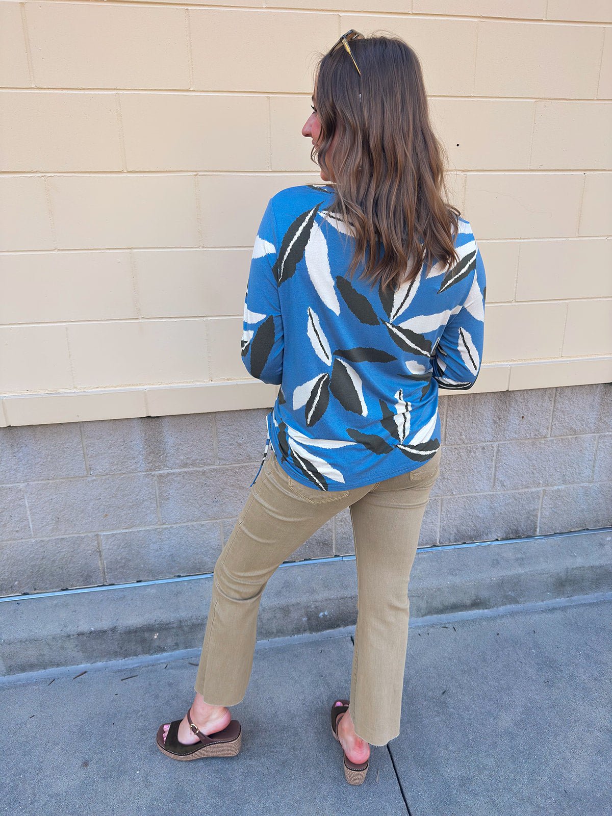 [TRIBAL] Blue Haven Knit Top - The Pink Pineapple 850