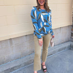 [TRIBAL] Blue Haven Knit Top - The Pink Pineapple 850