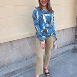 [TRIBAL] Blue Haven Knit Top - The Pink Pineapple 850