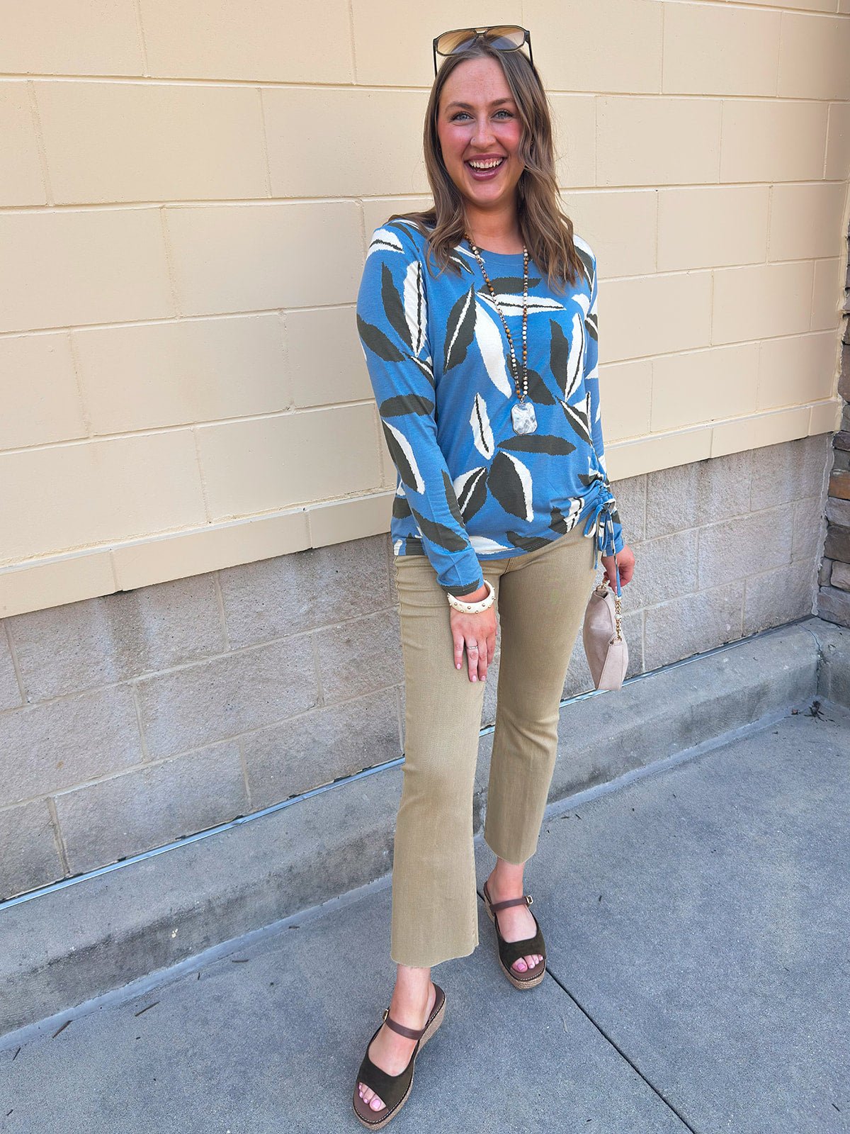 [TRIBAL] Blue Haven Knit Top - The Pink Pineapple 850