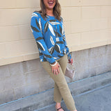 [TRIBAL] Blue Haven Knit Top - The Pink Pineapple 850
