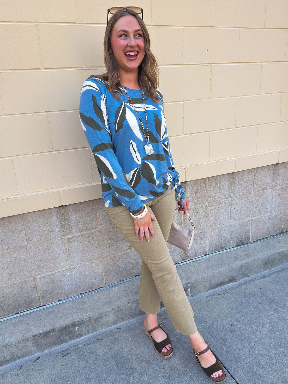 [TRIBAL] Blue Haven Knit Top - The Pink Pineapple 850