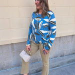 [TRIBAL] Blue Haven Knit Top - The Pink Pineapple 850