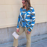 [TRIBAL] Blue Haven Knit Top - The Pink Pineapple 850