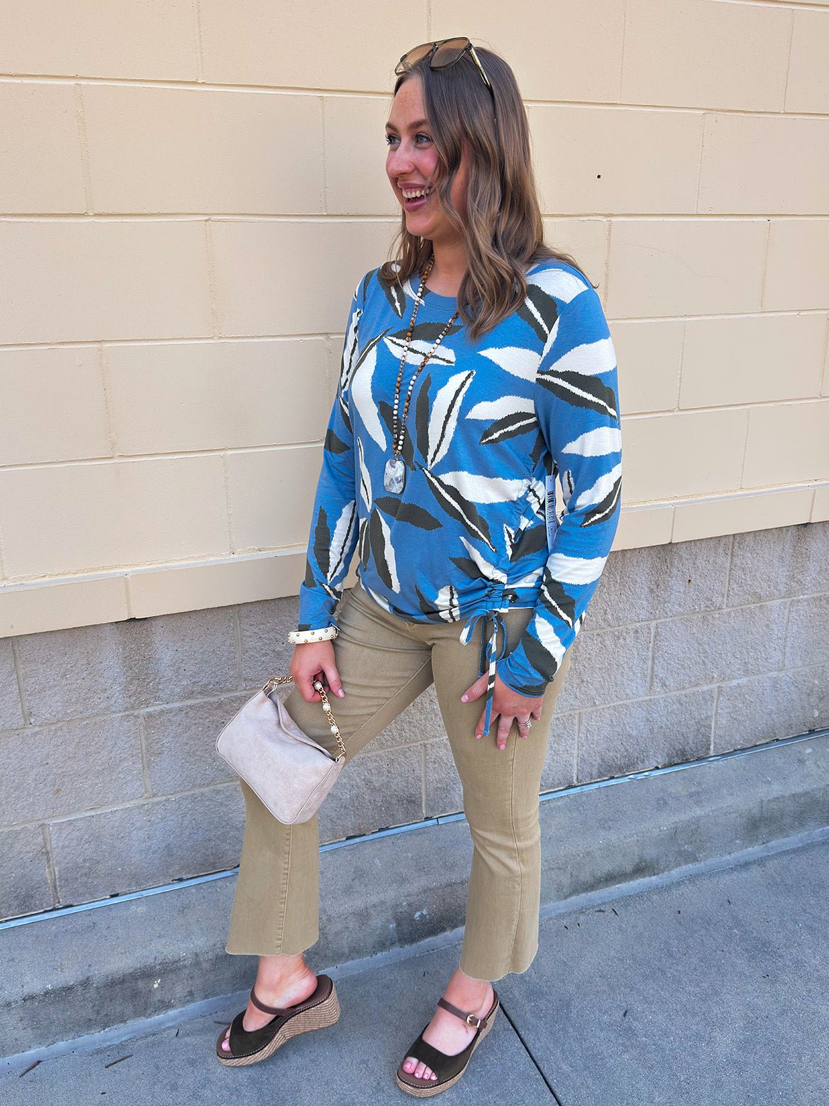 [TRIBAL] Blue Haven Knit Top - The Pink Pineapple 850
