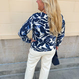 [TRIBAL] Cotton Crew Neck Sweater in Blue Fog - The Pink Pineapple 850