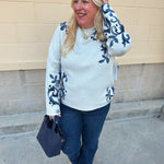 [TRIBAL] Moonstone Luxe Funnel Neck Sweater - The Pink Pineapple 850