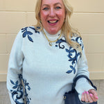 [TRIBAL] Moonstone Luxe Funnel Neck Sweater - The Pink Pineapple 850