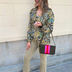 [TRIBAL] Paisley Ruffle Blouse in Aloe - The Pink Pineapple 850