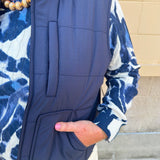 [TRIBAL] Puffer Zip Up Vest in Sapphire - The Pink Pineapple 850