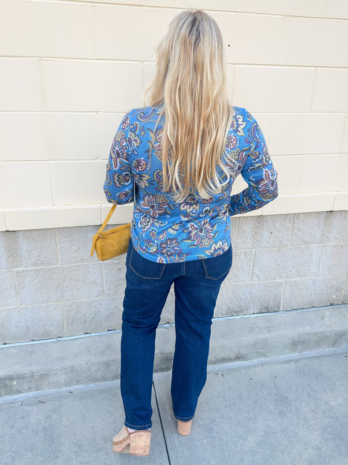 [TRIBAL] Soft Knit Top in Blueaura - The Pink Pineapple 850