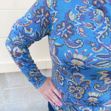 [TRIBAL] Soft Knit Top in Blueaura - The Pink Pineapple 850