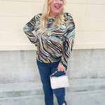 [TRIBAL] Wild Side Soft Knit Top - The Pink Pineapple 850