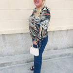 [TRIBAL] Wild Side Soft Knit Top - The Pink Pineapple 850