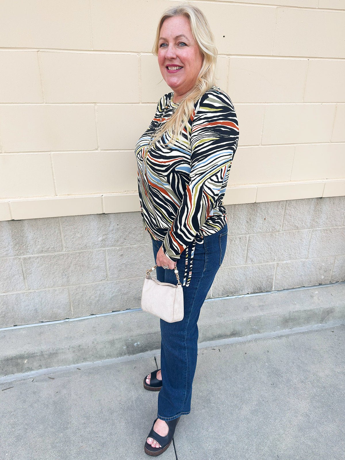 [TRIBAL] Wild Side Soft Knit Top - The Pink Pineapple 850