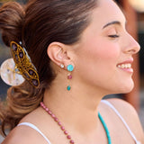 [Tribe + Temple] Good Fortune Jade Glam Dangles - The Pink Pineapple 850