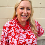 Triple Heart Beaded Drop Earrings - The Pink Pineapple 850